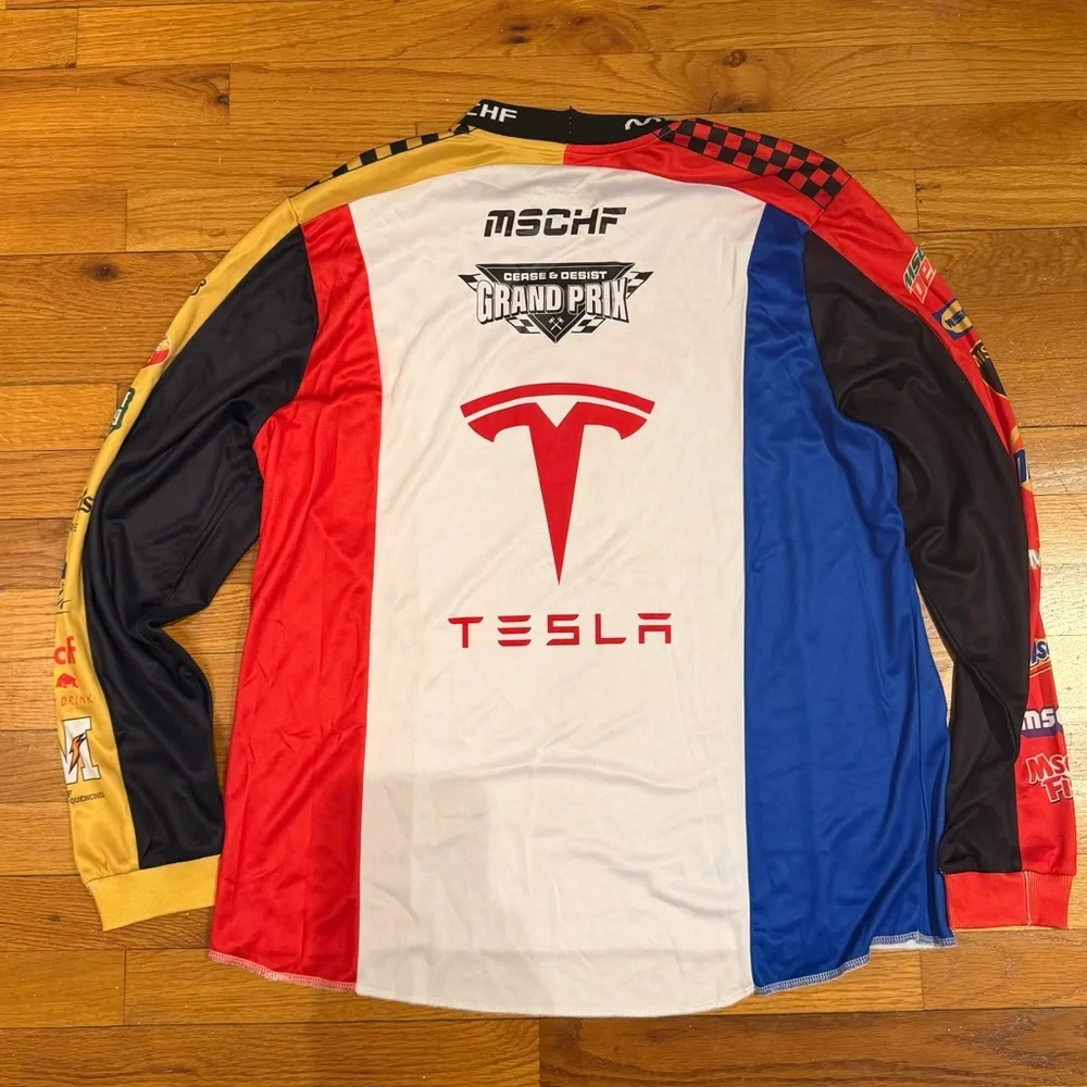 MSCHF Tesla Racing Long Sleeve Jersey size M/L - Picture 5 of 5